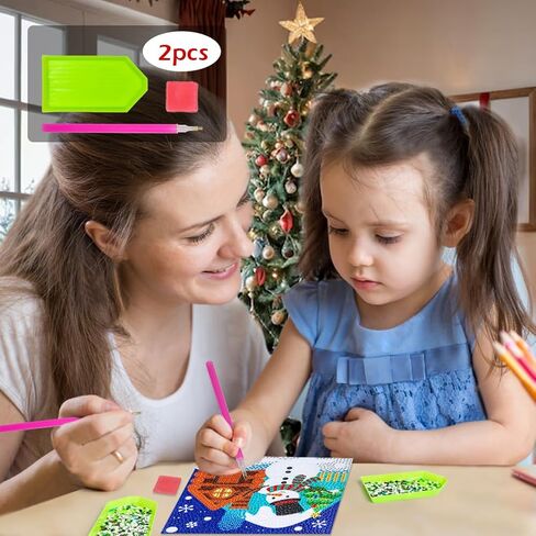 Labeol 5D Diamond Art Kit for Kids with Wooden Frame Art and Crafts for Kids Ages 6-8 - 10-12 Full Drill Painting by Number Kits Home Wall Decoration 6X6 inch (Tortoise) in Saudi Arabia