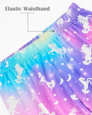 Girls Pajamas Toddler Kids Long Sleeve 2 Piece Pjs Set Unicorn Jammies Snug Fit Sleepwear 3T-10Y in Saudi Arabia