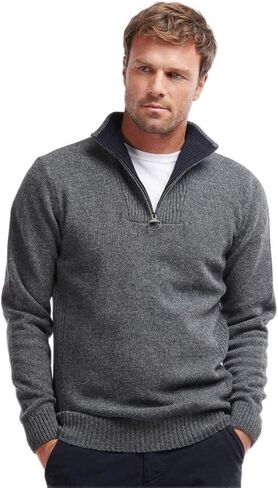 Barbour Mens Wool 1/4 Zip Pullover Sweater in Saudi Arabia