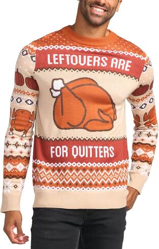 Tipsy Elves Thanksgiving Sweaters for Men - Cozy Holiday Pullovers for Adults in Saudi Arabia