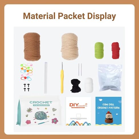 Hylvix Crochet kit for Beginners, Capybara Animals Crochet kit, Learn to Crochet, with Step by Step Video, for Adults Kids, for Gifts, with Tutorials and Yarns, Hook, Accessories (Capybara) in Saudi Arabia