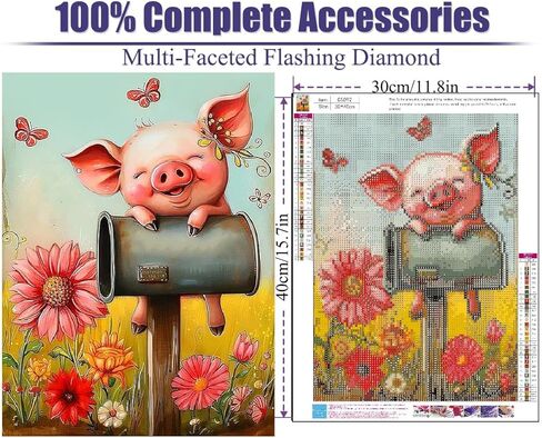 Diamond Art Painting Kits for Adults - Full Drill Diamond Painting Kits for Beginners Diamond Dots for Adults, Round 5D Paint with Diamonds Pictures Gem Art Painting Kits DIY Adult Crafts Kits 12x16 in Kuwait