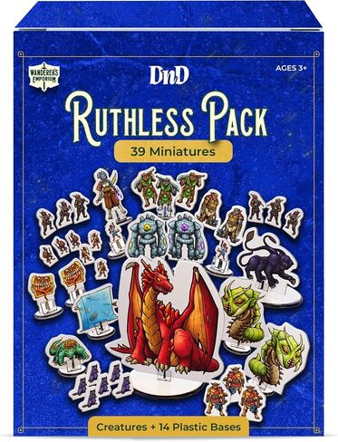 183x Hard Flat DND Miniatures with Bases | Dungeons and Dragons Starter Set 5e Mini Figures, Pawns, Standees, Tokens (DM Starter Set, 183, Miniatures) in Saudi Arabia