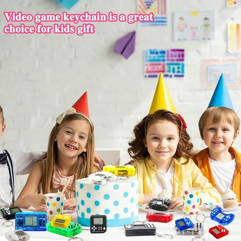 36 حزمة من سلسلة مفاتيح ألعاب الفيديو الصغيرة المربعة المحمولة لألعاب الفيديو للأطفال في أعياد الميلاد وحفلات ألعاب الفيديو المفضلة لحشو حقيبة جودي (نمط اللون 2) in Kuwait