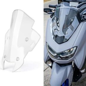 Motorcycle Front Windshield Deflectors for Yamaha NMAX 155 N-MAX 155 2020-2024 Upgraded Competitive New Version Guide Plate Spoiler Accessories for Yamaha (Transparent)