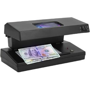 Agatige Counterfeit Bill Detector Machine, ABS Desktop Money Checker Currency Detector Watermark Machine(110V, US)