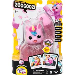 Little Live Pets Hug n' Hang Zoogooz - Duroo Deer. an Interactive Electronic Squishy Stretchy Toy Pet with 70+ Sounds & Reactions. Stretch, Squish & Link Their Hands. Display Them & Hang Them Around