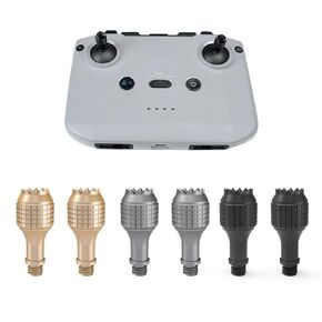 Remote Control Joysticks for DJI Mini 2/Mavic Air 2/Mini 4K/Mini 3/Mini 3 Pro/Air 2S/Mini 2 SE/Mavic 3/Mavic 3 Pro Drone,RC-N1/N2/N3 Aluminum Smart Controller Joysticks Accessories (Red)