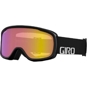 Giro Cruz Asian Fit Ski Goggles - Snowboard Goggles for Men, Women & Youth - Anti-Fog - OTG - Bright Pink Wordmark Strap with Amber Pink Lens