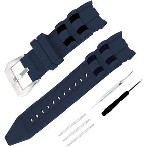 Men's Rubber Strap Compatible for 26mm Invicta Pro Diver 6977 6978 6981 Ladies outdoor work waterproof silicone watch band wrist strap buckle
