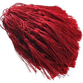 MSCFTFB 120 Pieces 5inch Silk Floss Tassels with Hang Loops Mini Tassels Mala Tassel Kits for Bookmarks Earring Dreamcatcher Jewerly Making Belt Clothing Curtain Decorations (Lime)