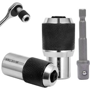 Tap Socket Set for #6-1/2 Tap and 3/8" Drive Tap Extractor, Adjustable Jaw, Compatible with Tap, Reamer, Screw Extractor, Tap and Tap Sleeve Extraction Tool Set of 3PCS