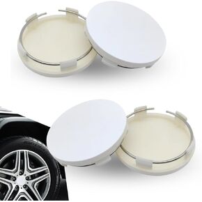 4 PCS Car Wheel Hub Center Cap, 2.36" OD 2.2" ID Wheel Hub Modification Decoration, ABS Rust-proof Durable Snap-in Anti-falling Fastening Installation Accessories, Universal for Cars (Balck)