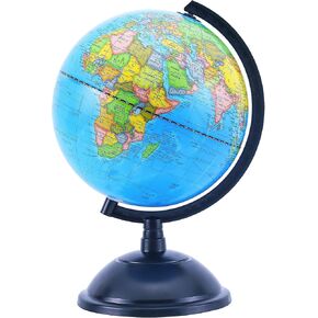 EXERZ 8" Globo Terráqueo, Spanish World Globe Political Map