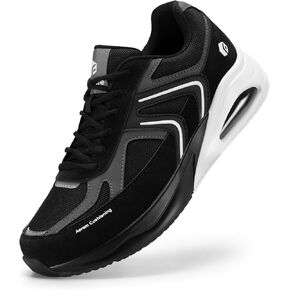 FitVille Men's Extra Wide Walking Shoes Wide Width Air Cushion Cross Training Sneakers for Heel Pain Relief Plantar Fasciitis - HeelAero V2