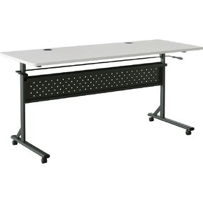 Lorell Shift 2.0 Flip & Nesting Mobile Table, Gray