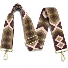 LoZoDo Purse Strap 2" Shoulder Strap for Women Handbags Replacement Crossbody Adjustable Bag Strap Retro Jacquard Embroidery