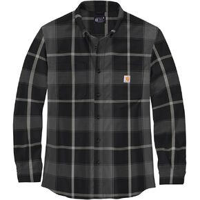 Carhartt Men's Rugged Flex Relaxed Fit Midweight Flannel Long-Sleeve Plaid Shirt