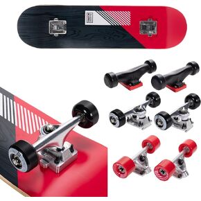 Complete Skateboard 3-in-1 Switch Board Skateboard for Kids Girls Boys Youth Teens Adult - One Board, Three Rides! - Transform Your Setup in Seconds: Trick, Cruiser, or Trainer Skateboard!