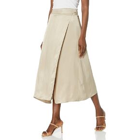 Armani Exchange Women's Assymetrical Satin Skirt