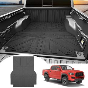 Truck Bed Mat for 2024 2025 Toyota Tacoma 5FT Short Bed Liner All Weather Protection TPE Bed Cargo Mat for 2024-2025 Tacoma Pickup Accessories