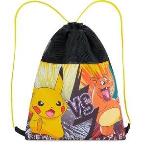 Pokemon Kids Drawstring Bags - Pikachu Swimming Bag, School, Sports, PE Bag