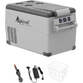 Alpicool LGCF55 Portable Refrigerator 12 Volt Car Freezer 52 Quart Mini Fridge Freezer (-4℉~68℉) for Truck, RV, Vehicle, Travel, Outdoor -12/24V DC