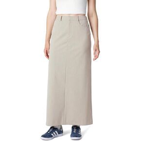 The Drop Women's Denis Woven Long Column Skirt