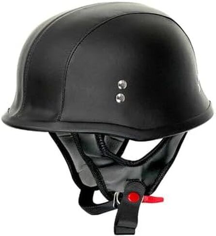 Outlaw T99 German Style Motorcycle Half Helmet for Men & Women DOT Approved - Adult Unisex Skull Cap for Bike Scooter Moped in Saudi Arabia