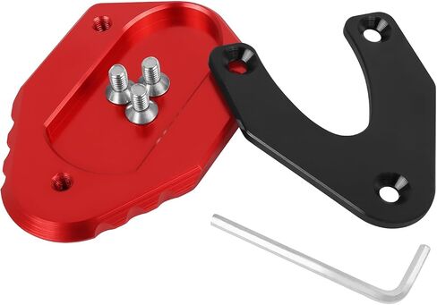 Kickstand Extension Pad Replacement For Honda Grom 2013-2024 Side Stand Enlarger Foot Plate Replacement for Honda Monkey 125 Z125 2019-2023 (Black) in Kuwait
