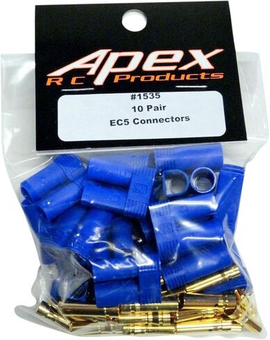 10 أزواج من مقابس موصل البطارية EC5 من منتجات Apex RC - مجموعات من الذكور والإناث على طراز رصاصة الموز من نوع Lipo #1535 in Kuwait
