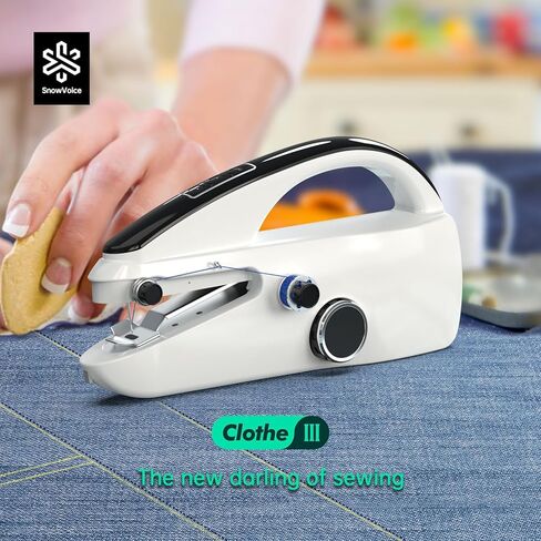 Handheld Sewing Machine,Two dear,Mini sewing machine,Easy to Use and Fast Stitch Suitable for Clothes,Fabrics, DIY Home Travel Electric Handheld Sewing Machine for Beginners(Black) in Kuwait