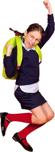 PICCOLO HOSIERY 6 Pair Pack Girls & Boys School Uniform Flat Knit Cotton Knee High Socks in Kuwait