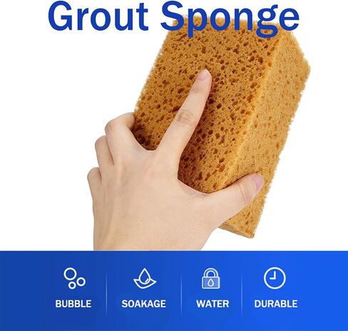 Grout Sponge, Car Wash Sponge, Shape Handheld Nonslip Sponge Washing Cleaner Tool for Car Auto Motorcycle (1pc) in Saudi Arabia
