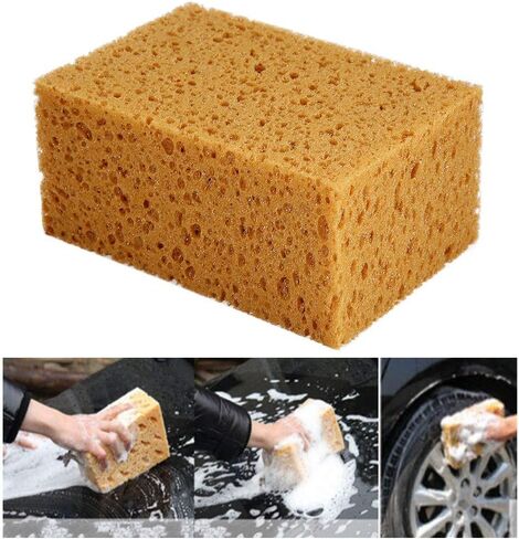 Grout Sponge, Car Wash Sponge, Shape Handheld Nonslip Sponge Washing Cleaner Tool for Car Auto Motorcycle (1pc) in Saudi Arabia