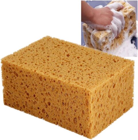 Grout Sponge, Car Wash Sponge, Shape Handheld Nonslip Sponge Washing Cleaner Tool for Car Auto Motorcycle (1pc) in Saudi Arabia