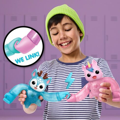 Little Live Pets Hug n' Hang Zoogooz - Duroo Deer. an Interactive Electronic Squishy Stretchy Toy Pet with 70+ Sounds & Reactions. Stretch, Squish & Link Their Hands. Display Them & Hang Them Around in Saudi Arabia