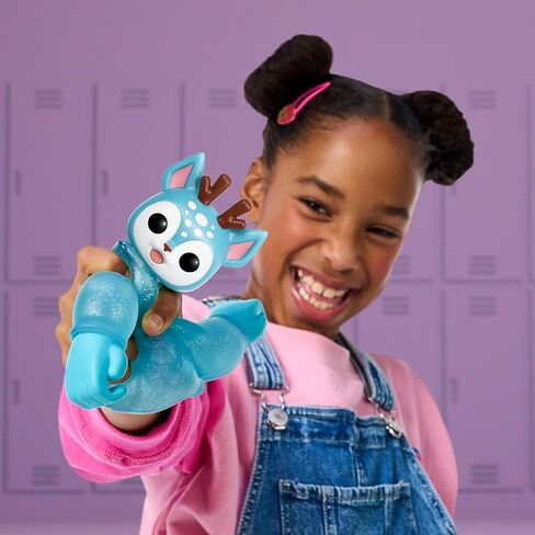 Little Live Pets Hug n' Hang Zoogooz - Duroo Deer. an Interactive Electronic Squishy Stretchy Toy Pet with 70+ Sounds & Reactions. Stretch, Squish & Link Their Hands. Display Them & Hang Them Around in Saudi Arabia