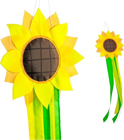 Madrona Brands Sunflower Windsock | Durable Outdoor Hanging Decoration | Yard, Garden, Patio, Home and More | 42-Inch in Kuwait