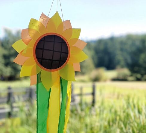 Madrona Brands Sunflower Windsock | Durable Outdoor Hanging Decoration | Yard, Garden, Patio, Home and More | 42-Inch in Kuwait