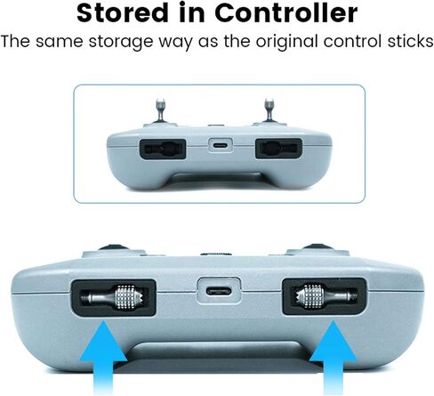 BEHORSE 3 أزواج RC-N1/N2 عصا تحكم ذكية من الألومنيوم للتحكم عن بعد لـ DJI Mini 4K/Mini 3/Mini 3 Pro/Mavic Air 2/Air 2S/Mini 2/Mini 2 SE/Mavic 3/Mavic 3 Pro ملحقات الطائرة بدون طيار in Kuwait