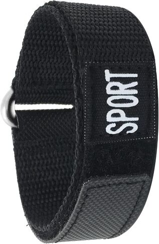Bandini Nylon Sports Watch Band Strap - 20mm, 22mm, 18mm, 24mm, 26mm - Hook Loop & Fastening - Waterproof - Black, Red, Blue, Green, Orange in Saudi Arabia