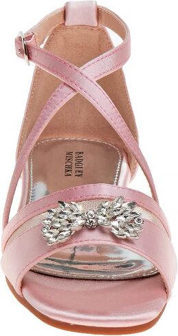 Josmo Girls Sandal Flats Dress Pumps - Kids Slip On Open Toe Strappy Sandal (Little Kid - Big Kid) in Saudi Arabia
