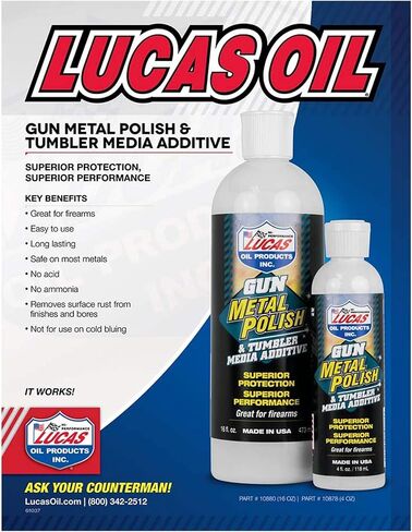 Lucas Oil 10880 Gun Metal Polish - 1 Pint in Saudi Arabia