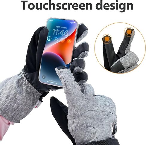 قفازات دافئة لموسم رائحة للرجال والنساء، قفازات شتوية تعمل بالبطارية للأنشطة الخارجية، ركوب الدراجات، المشي لمسافات طويلة، الصيد، صيد الأسماك، تخفيف مرض رينود in Kuwait