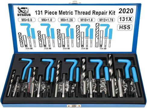 131 قطعة جردت الموضوع إعادة نكص إصلاح مجموعة متري M5 M6 M8 M10 M12 in Kuwait