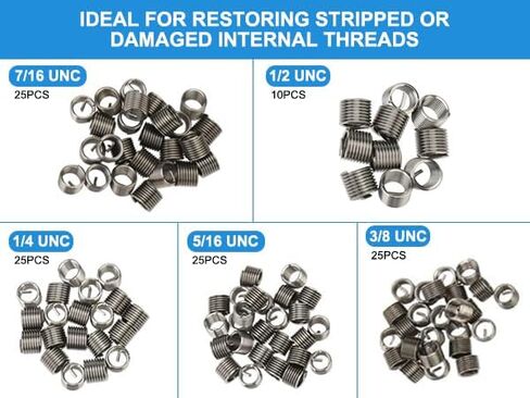 131 قطعة جردت الموضوع إعادة نكص إصلاح مجموعة متري M5 M6 M8 M10 M12 in Kuwait