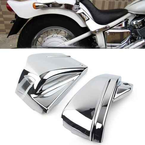 غطاء جانبي للبطارية فضي غطاء حماية هدية متوافق مع Yamaha V-Star DragStar 650 XVS650 vstar 650 كلاسيكي مخصص in Kuwait