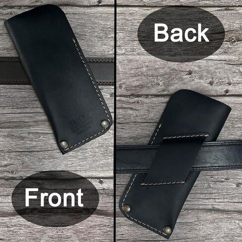 Glasses Holder for Belt Handmade Full Grain Leather Eyeglasses Case for Belt Rustic Style in Saudi Arabia