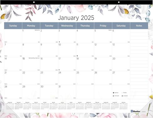 Blueline® 2025 Colorful Monthly Desk Pad Calendar, 12 Months, January to December, 22" x 17", Passion (C194113-25) in Kuwait